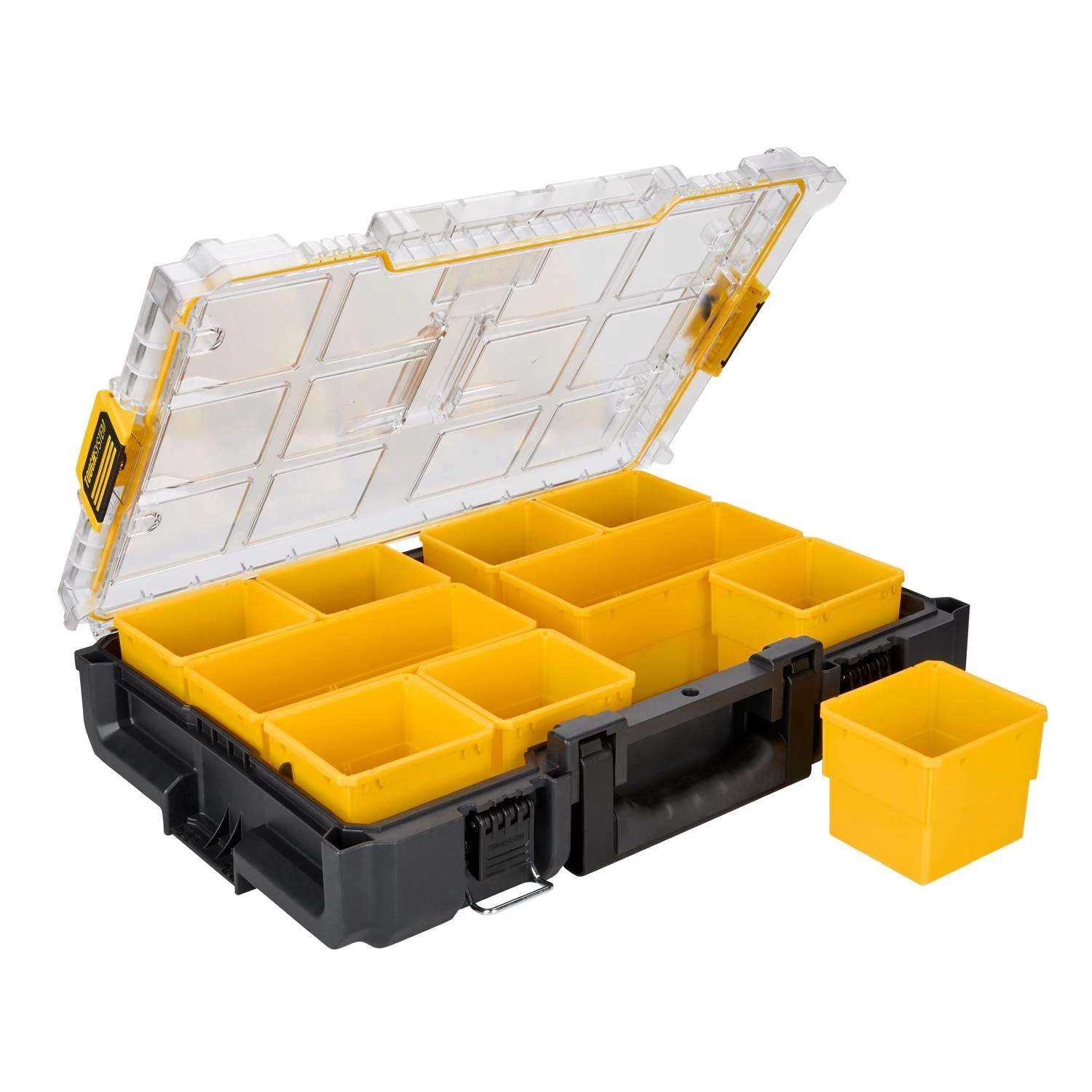 DeWalt ToughSystem 2.0 Storage Organizer Impact-Resistant Poly 10 Compartments Black/Yellow 4 DeWalt ToughSystem 2.0 Storage Organizer Impact-Resistant Poly 10 Compartments Black/Yellow - Image 2