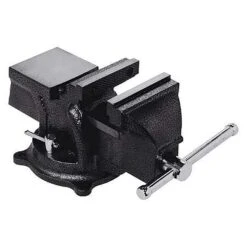 Bessey 4 In. Cast Iron Workshop Bench Vise 360 Deg Swivel Base
