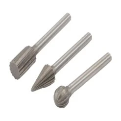 Forney Rotary File Set Assorted Shapes 3 Pc