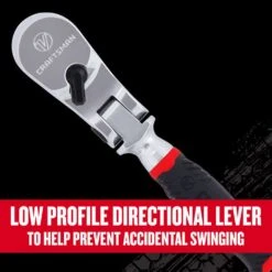 Craftsman V-Series 1/4 In. Drive Comfort Grip Flex Head Ratchet 80 Teeth -DeWALT Outlet c9a05e22 7e2c 412c aaae 41036aac444a