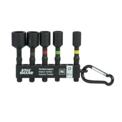 Stay Sharp S2 Steel Torsion Impact Nut Setter Set 5 Pc