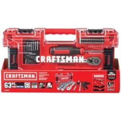 Craftsman 3/8 In. Drive Metric And SAE 6 Point Mechanic's Tool Set 63 Pc -DeWALT Outlet ca7872d9 c62f 4e92 b37e 13f67a31e3dc