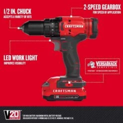 Craftsman V20 Cordless Brushed 5 Tool Combo Kit -DeWALT Outlet cb9b1d0d 5c31 44f2 9c26 5f4d931d5650