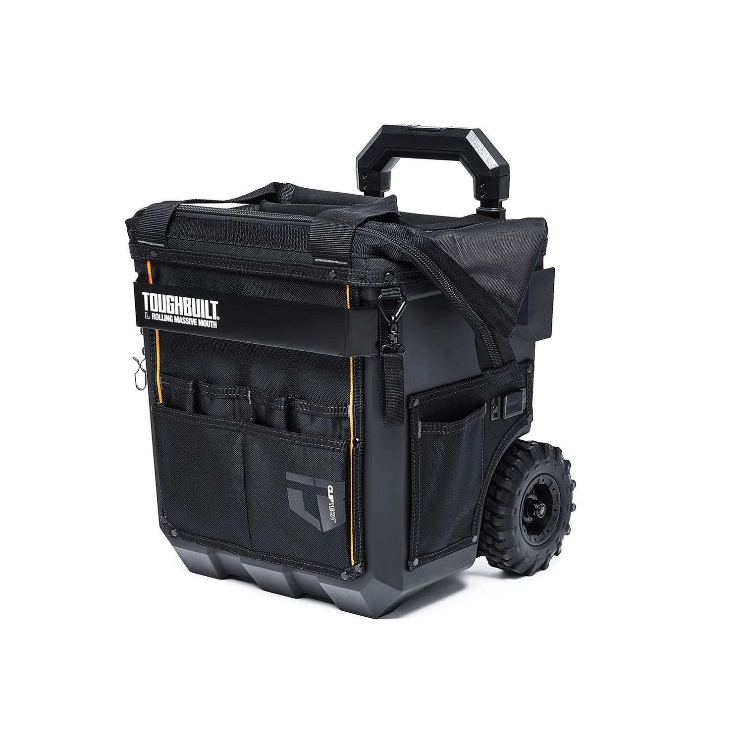 ToughBuilt 17.91 In. W X 19.69 In. H Polyester/Polypropylene Massive Mouth Roller Tool Bag 21 Pocket 8 ToughBuilt 17.91 In. W X 19.69 In. H Polyester/Polypropylene Massive Mouth Roller Tool Bag 21 Pocket - Image 6
