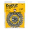 DeWalt High Performance 4 In. Coarse Knotted Wire Wheel Brush Carbon Steel 20000 Rpm 1 Pc -DeWALT Outlet ce642143 fbb2 400b 9cfe b536224839b2