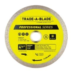 Trade A Blade 4-1/2 In. D X 5/8 And 7/8 In. Diamond Continuous Rim Blade 1 Each