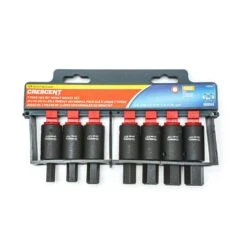 Crescent Assorted Sizes X 1/2 In. Drive SAE 6 Point Hex Bit Socket Set 7 Pc