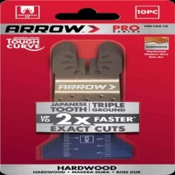 Arrow Pro 1-3/4 In. High Carbon Steel Tough Curve Semi-Circle Japanese Blade Hardwood 10 Pc