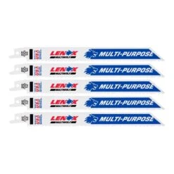 LENOX MULTIWOLF 8 In. Bi-Metal WAVE EDGE Reciprocating Saw Blade 10 TPI 5 Pk