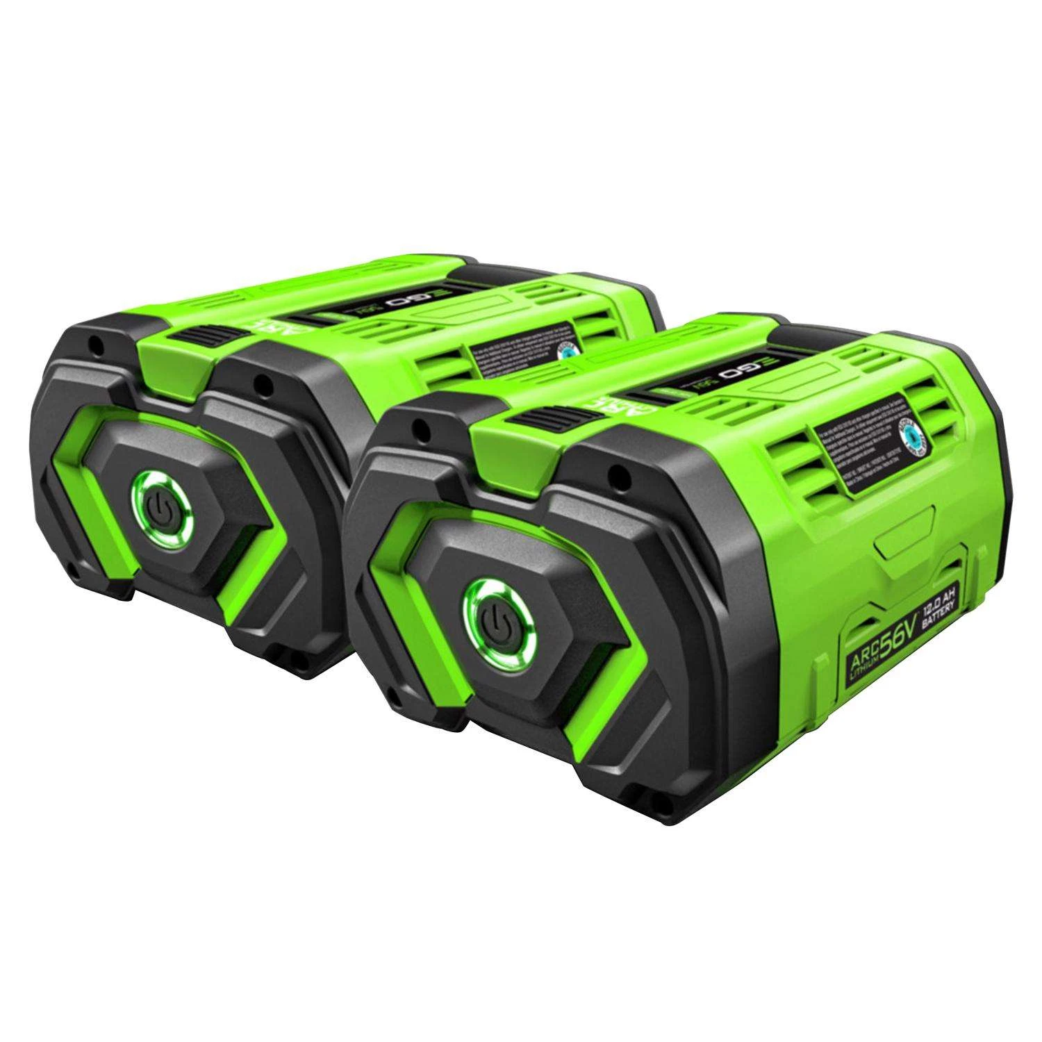 EGO 56V Power+ BA6720T-2 12 Ah Lithium-Ion Battery Pack 2 Pc 3 EGO 56V Power+ BA6720T-2 12 Ah Lithium-Ion Battery Pack 2 Pc