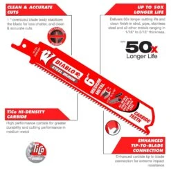 Diablo Steel Demon 6 In. Carbide Tipped Medium Metal Reciprocating Saw Blade 10 TPI 3 Pk -DeWALT Outlet d5560ef9 c9c3 4403 811c a067dd9b9814