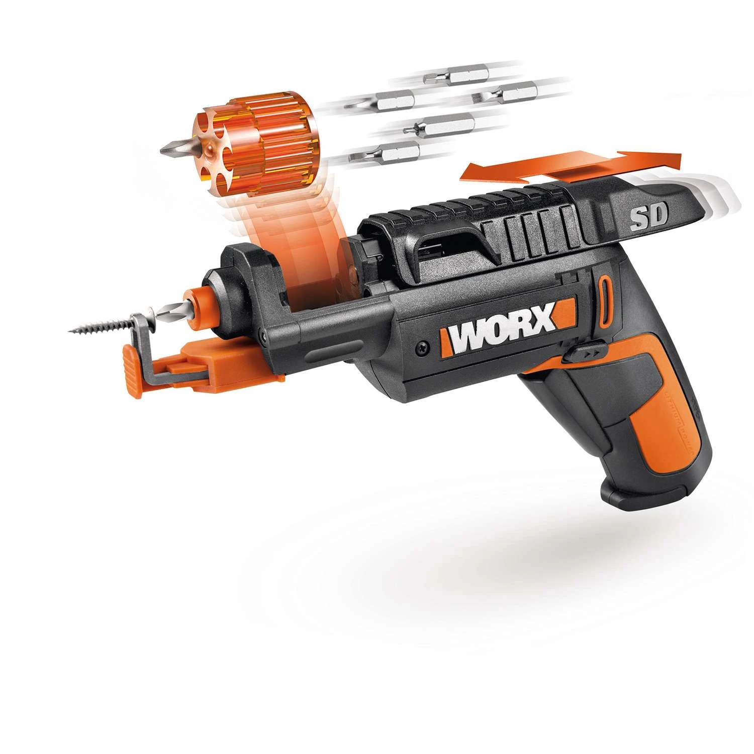 Worx 4V SD Cordless Powered Screwdriver With Bit Set Kit 4 Worx 4V SD Cordless Powered Screwdriver With Bit Set Kit - Image 2