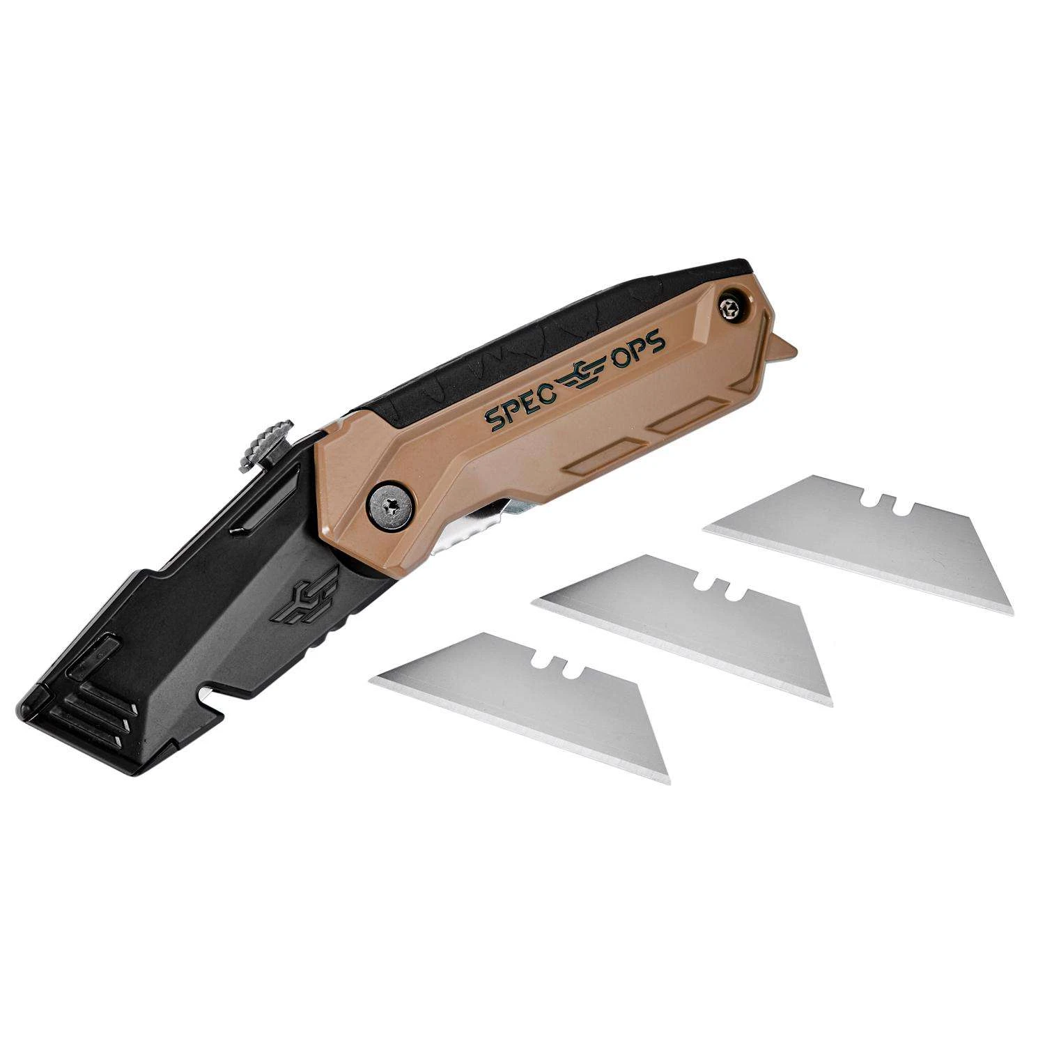 Spec Ops 6.25 In. Folding Utility Knife Black/Tan 1 Pc 11 Spec Ops 6.25 In. Folding Utility Knife Black/Tan 1 Pc - Image 9