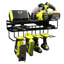 C2M 7.5 In. H X 21.5 In. W X 7.5 In. D Black Steel Wall Mount Tool Holder -DeWALT Outlet d7ea8179 e0df 4c84 9270 48a0835efde9