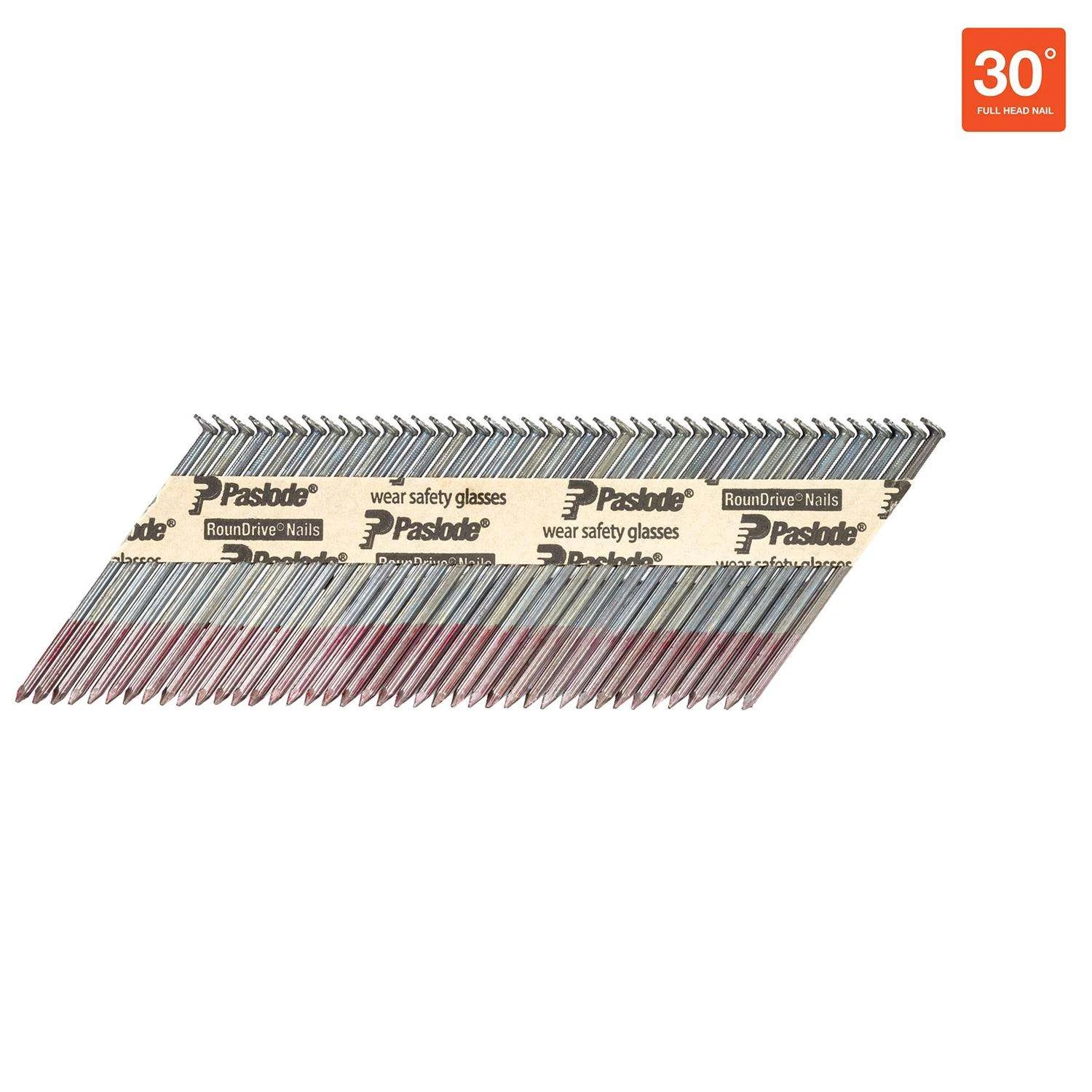 Paslode RounDrive 3 In. .120 Ga. Paper Strip Brite Framing Nails 30 Deg 5000 Pk 4 Paslode RounDrive 3 In. .120 Ga. Paper Strip Brite Framing Nails 30 Deg 5000 Pk - Image 2