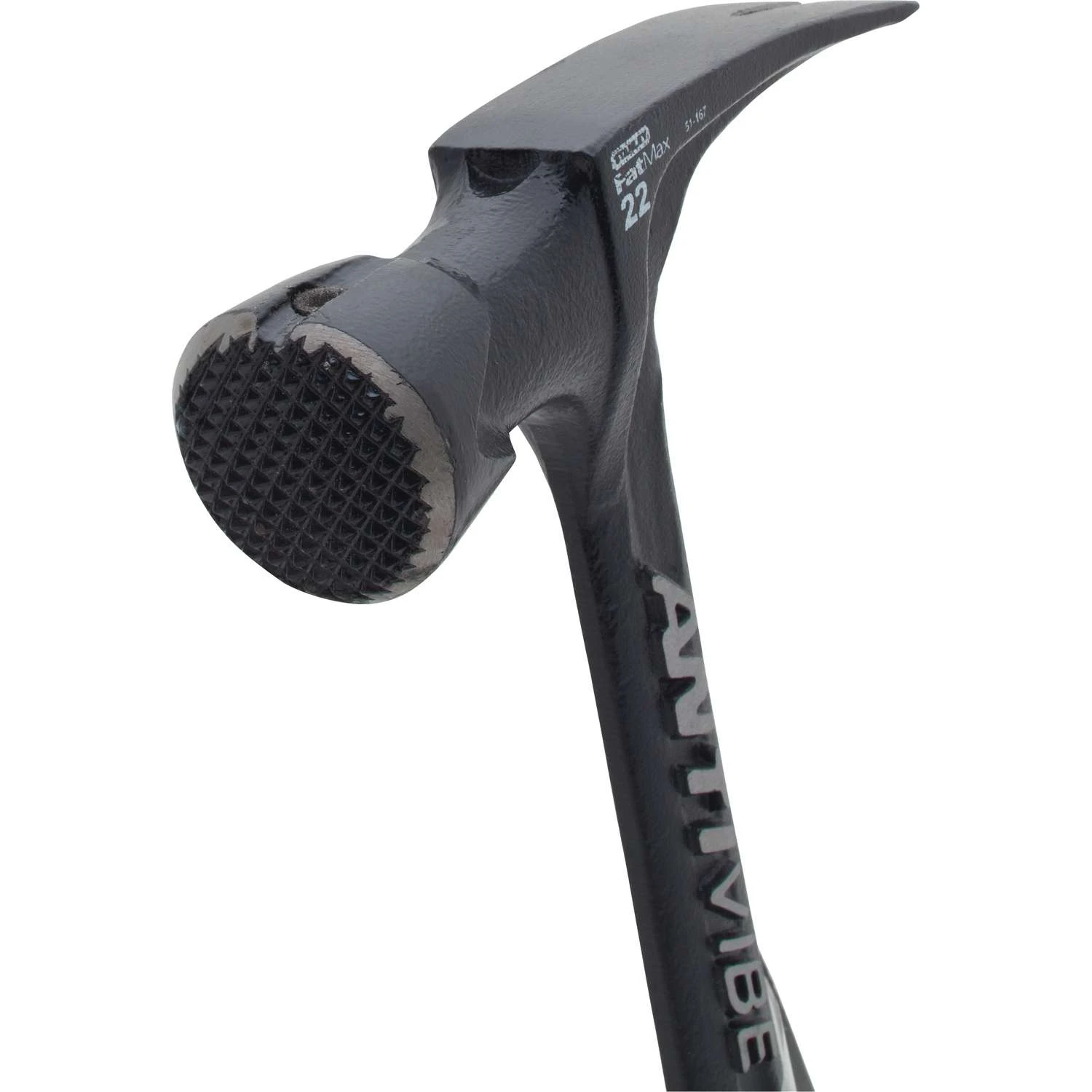 Stanley FatMax 22 Oz Checkered Face Framing Hammer 6 In. Steel Handle 4 Stanley FatMax 22 Oz Checkered Face Framing Hammer 6 In. Steel Handle - Image 2