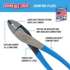 Channellock 9.5 In. Carbon Steel Crimping Pliers 9 Channellock 9.5 In. Carbon Steel Crimping Pliers -DeWALT Outlet dcb8572f ae9a 4a46 b674 339aba1ca8f0