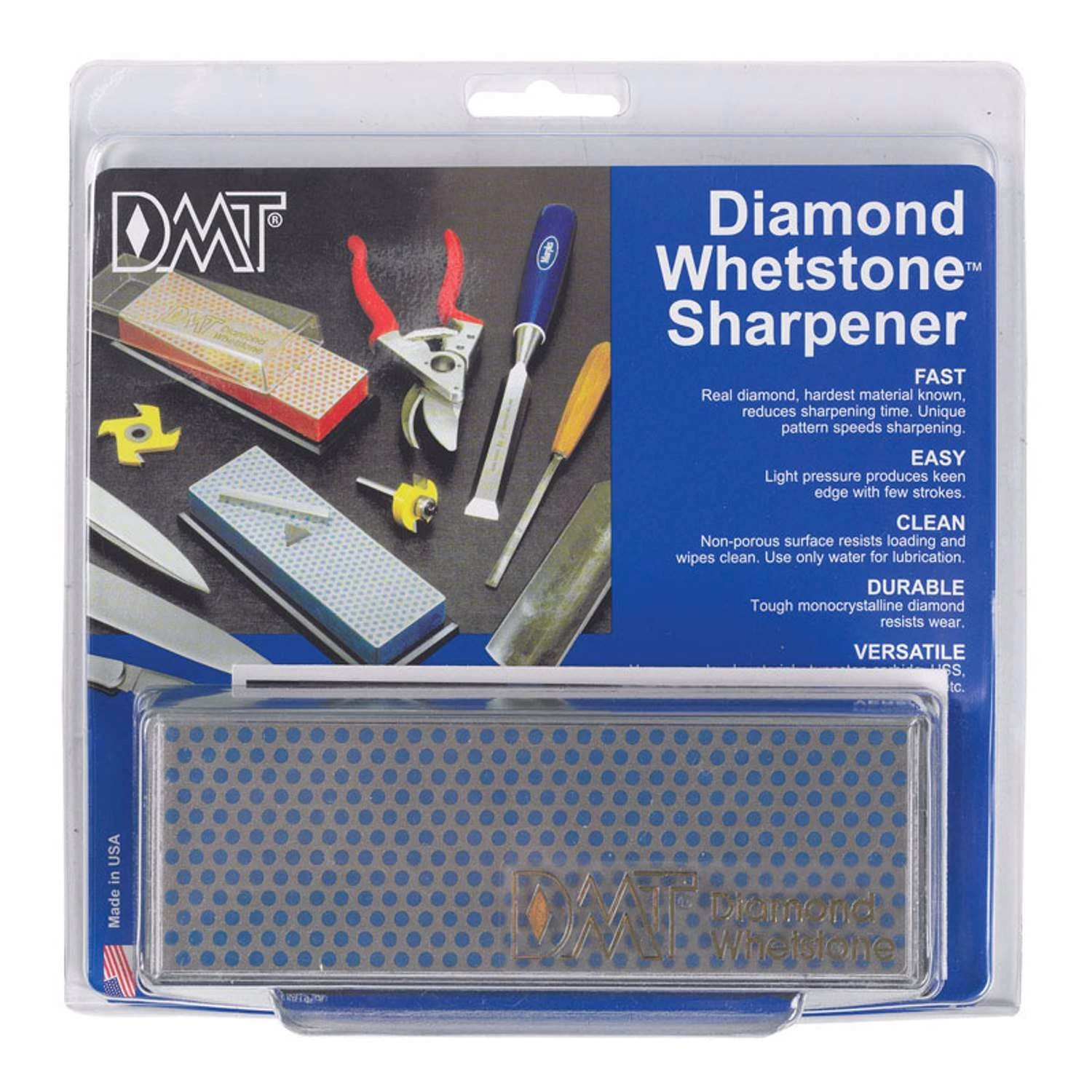 DMT Diamond Whetstone 6 In. L Diamond/Nickel Diamond Whetstone Sharpener 325 Grit 1 Pc 4 DMT Diamond Whetstone 6 In. L Diamond/Nickel Diamond Whetstone Sharpener 325 Grit 1 Pc - Image 2
