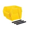 Stanley 7 In. W X 5 In. H X 9.5 In. D Storage Bin Set Impact-Resistant Poly 4 Compartments Yellow -DeWALT Outlet e098758f d838 44ef acab a63207747abf