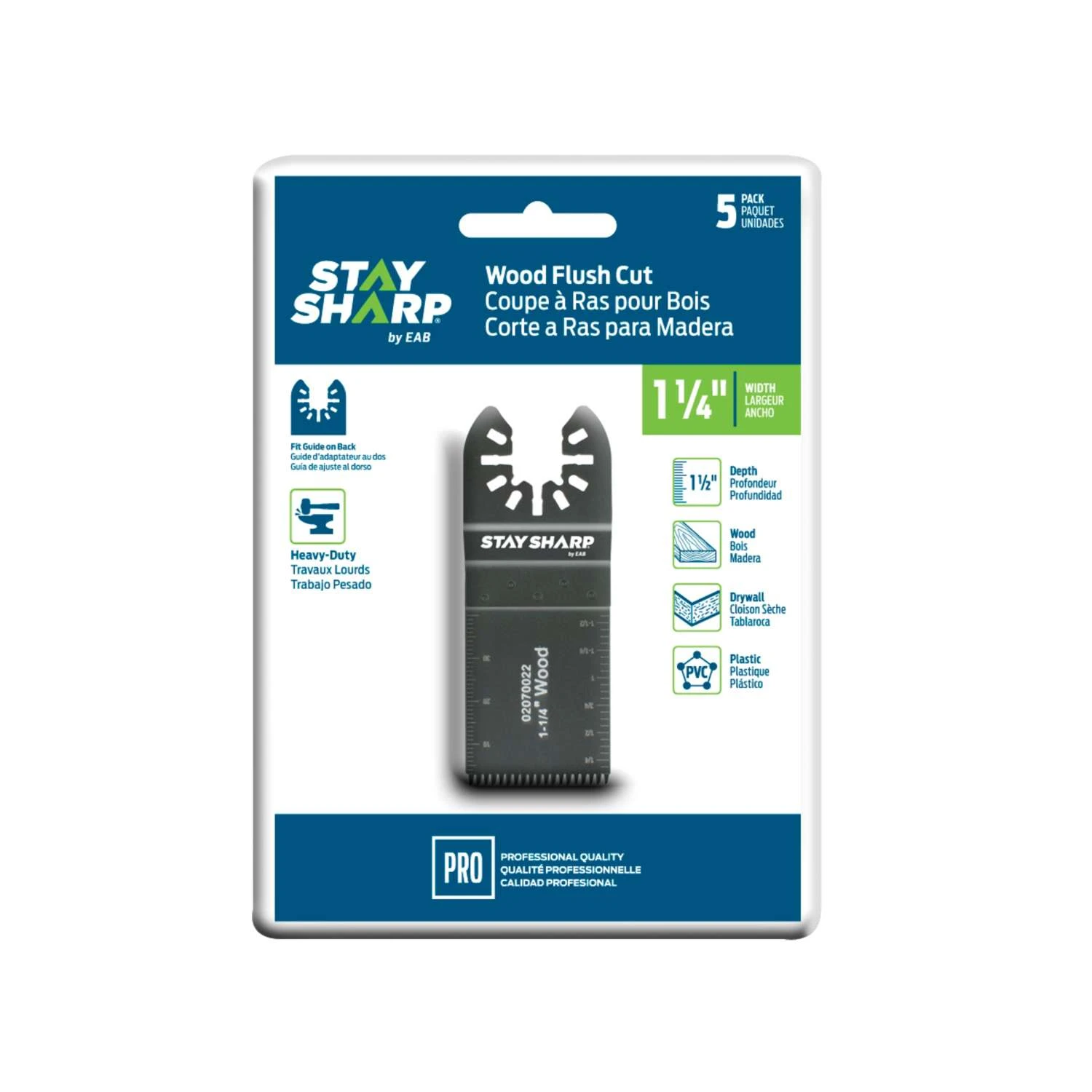 Stay Sharp 1-1/4 In. W Oscillating Accessory 5 Pc 3 Stay Sharp 1-1/4 In. W Oscillating Accessory 5 Pc