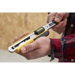 Stanley FatMax 7 In. Retractable Snap-Off Utility Knife Black/Yellow 1 Pk -DeWALT Outlet e8d5890d c303 4886 9c3f 84f29b051dc2