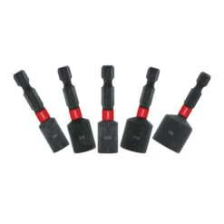 Diablo 1-7/8 In. L Black Oxide Magnetic Nut Setter Set 5 Pc