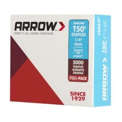 Arrow T50 3/8 In. W X 1/4 In. L 18 Ga. Flat Crown Heavy Duty Staples 5000 Pk -DeWALT Outlet edf25d92 467c 4299 948d 58867a7429ca