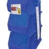 Quantum Storage 8-1/4 In. W X 13-3/4 In. H Stack And Hang Bin Polypropylene 3 Pk Blue -DeWALT Outlet eee81ac6 0e47 444a bf6d ef91d4d5258e