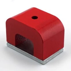 Magnet Source 1.8 In. L X 1.2 In. W Red Horseshoe Magnet 30 Lb. Pull 1 Pc