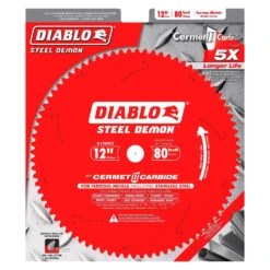 Diablo Steel Demon 12 In. D X 1 In. Cermet Cermet Metal Saw Blade 80 Teeth 1 Pk -DeWALT Outlet efdc00c3 2860 49c5 9746 2af042caa492