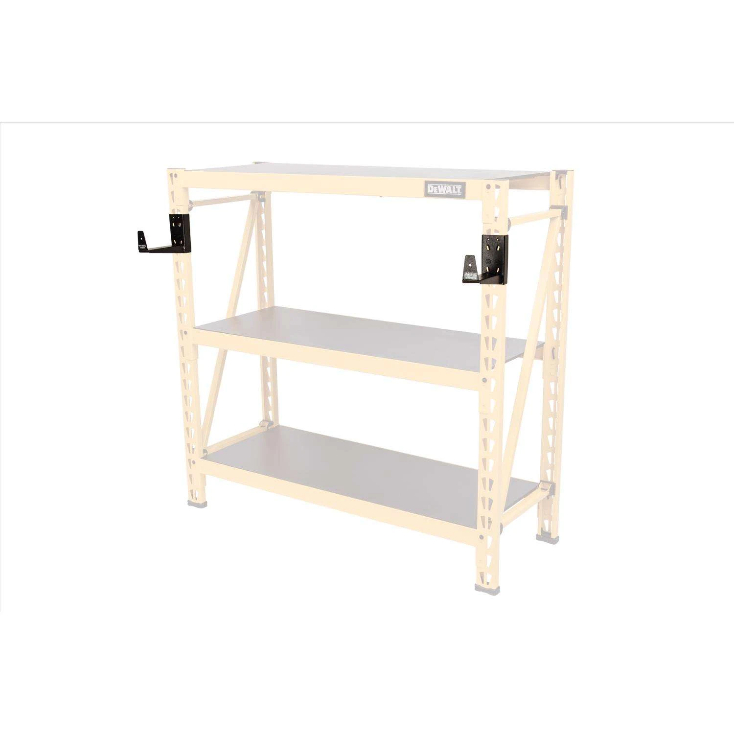 DeWalt 6 In. H Upright Cantilever Bracket Set Steel Black 6 DeWalt 6 In. H Upright Cantilever Bracket Set Steel Black - Image 4