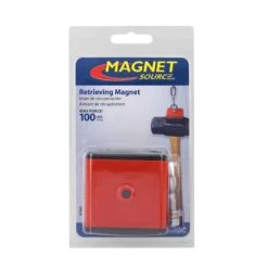 Magnet Source 2.375 In. L X 2.375 In. W Red Retrieving Magnet 100 Lb. Pull 1 Pc -DeWALT Outlet f3eb5c6f f788 46b3 b38c 490136194fac