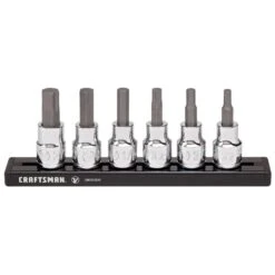Craftsman V-Series X-Tract Technology 3/8 In. Drive SAE Hex Bit Socket Set 6 Pc