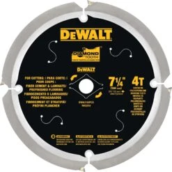 DeWalt 7-1/4 In. D X 5/8 In. Diamond Fiber Cement Blade 4 Teeth 1 Pk -DeWALT Outlet f6c1f4db f193 4172 b226 0af336236805
