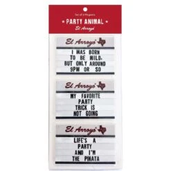 El Arroyo 9 In. L X 4 In. W Party Animal Button Magnets 3 Pc