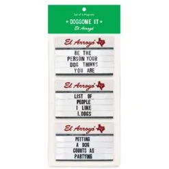 El Arroyo 9 In. L X 4 In. W Doggone It Button Magnets 3 Pc