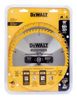 DeWalt 10 In. D X 5/8 In. Carbide Circular Saw Blade 32, 60 Teeth 2 Pk -DeWALT Outlet f9790316 a24e 4d4f bca5 2c7eee41468b