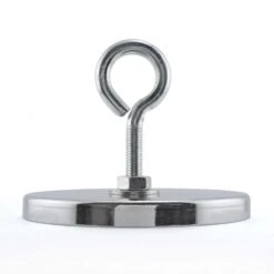 Magnet Source 4.625 In. L X 4.9 Dia. In. W Silver Round Magnet With Hook 200 Lb. Pull 1 Pc -DeWALT Outlet fa4558c6 6313 48dd 99a0 813b4e5d522a