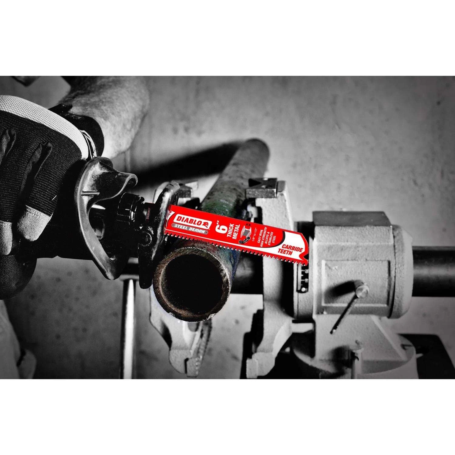 Diablo Steel Demon 6 In. Carbide Tipped Thick Metal Reciprocating Saw Blade 8 TPI 3 Pk 5 Diablo Steel Demon 6 In. Carbide Tipped Thick Metal Reciprocating Saw Blade 8 TPI 3 Pk - Image 3