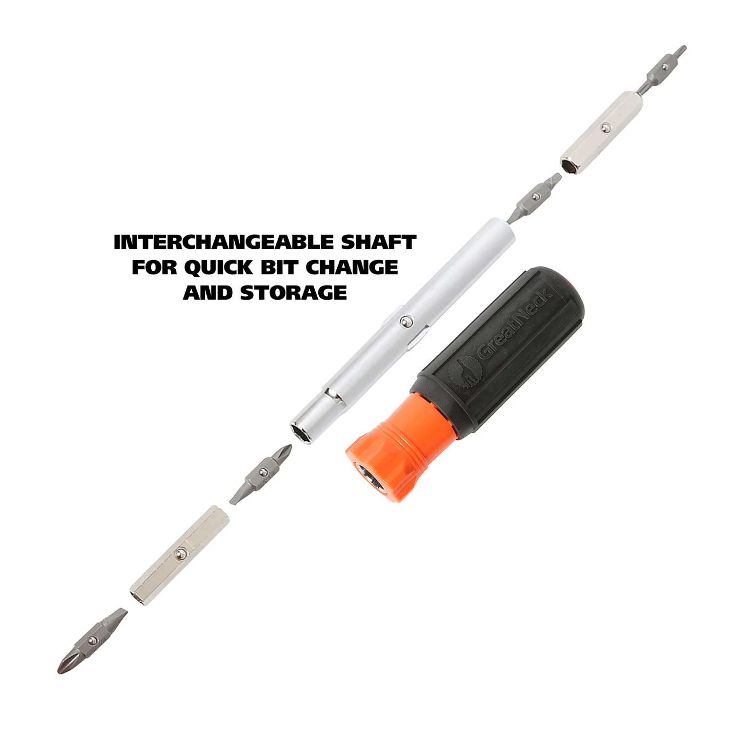 Great Neck 11-in-1 Multi-Bit Screwdriver/Nut Driver 1 Pc 8 Great Neck 11-in-1 Multi-Bit Screwdriver/Nut Driver 1 Pc - Image 6